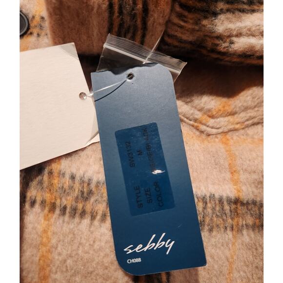 Sebby Plaid Shacket, Women's Medium - Picture 5 of 5